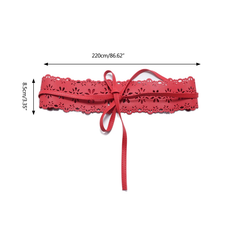 Thắt Lưng Da Bản To Đục Lỗ Thời Trang Cho Nữ