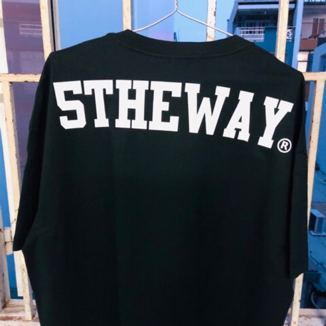 Áo thun 5theway chữ lớn đen