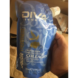 Hấp Ủ Tóc Diva Collagen Siêu Mềm Mượt 500ml