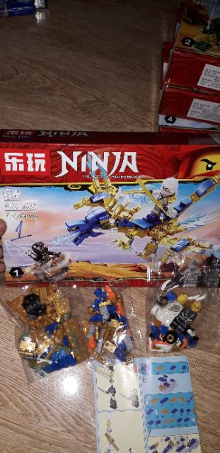 Lắp ráp 1 hộp LegoNinja Thunder Rồng có trên 170 chi tiết ms106