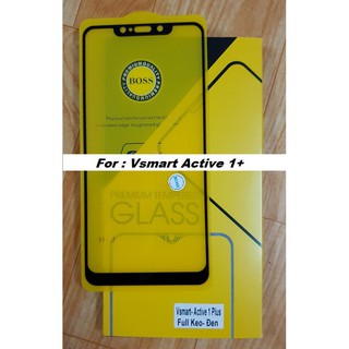 [FULL-ĐEN] Miếng kính cường lực Full viền màn hình điện thoại Vsmart Active 1+