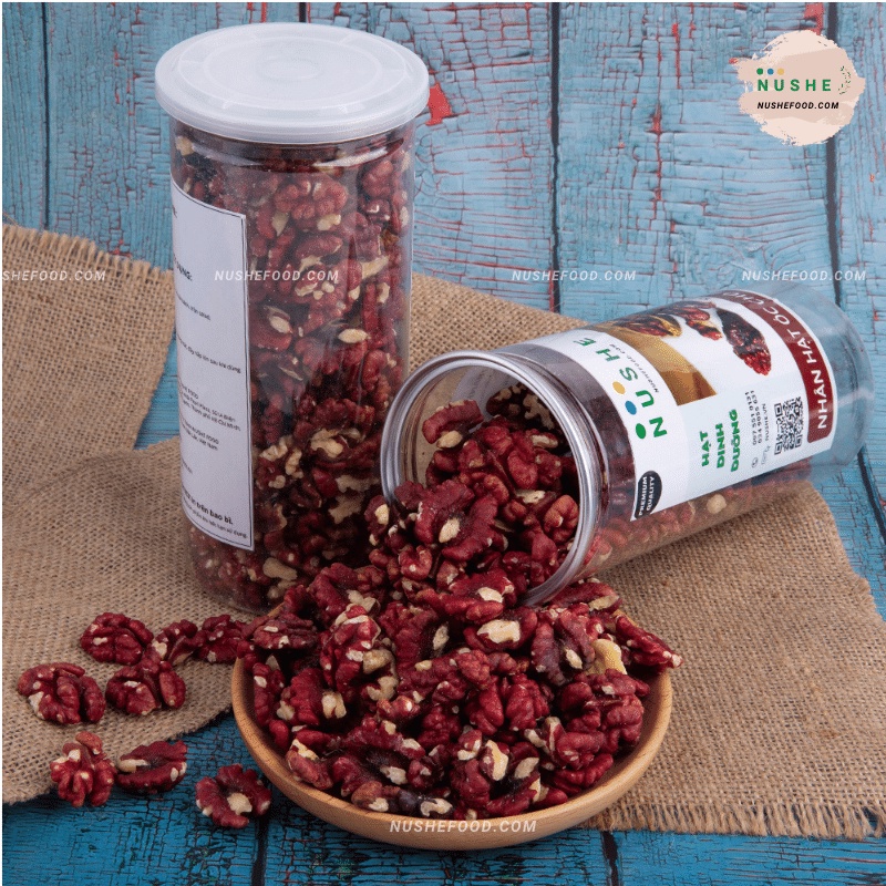 NHÂN HẠT ÓC CHÓ ĐỎ 500gr, NUSHEFOOD, Hàng Nhập Khẩu Cao Cấp, Date Mới Thơm Ngon, Siêu Dinh Dưỡng