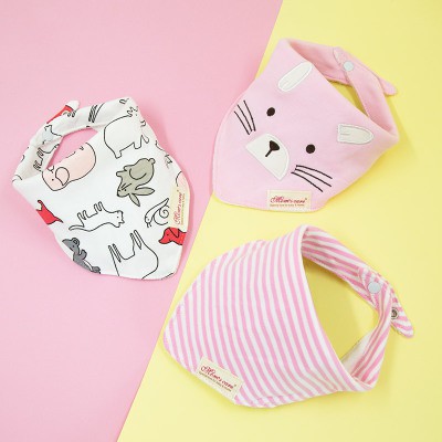 Khăn tam giác MomCare set 3c bé gái