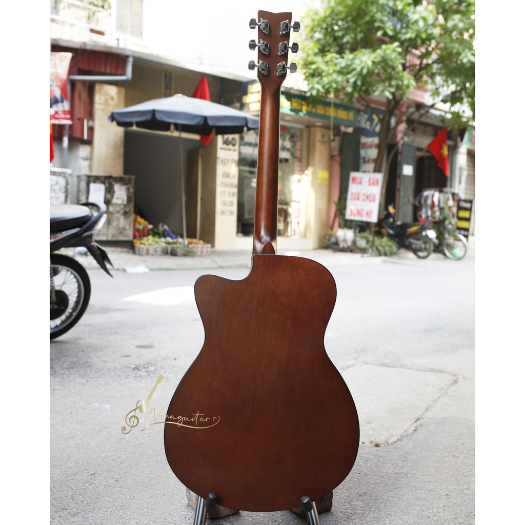 Đàn guitar acoustic Yamaha Fs100 chính hãng có giấy chứng nhận  yamaha fs100  phân phối chính hãng bởi Vinaguitar