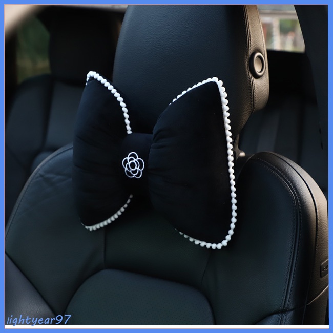 Gối Tựa Đầu Hình Nơ Bằng Lông Nhung Gắn Ghế Ngồi Xe Hơi