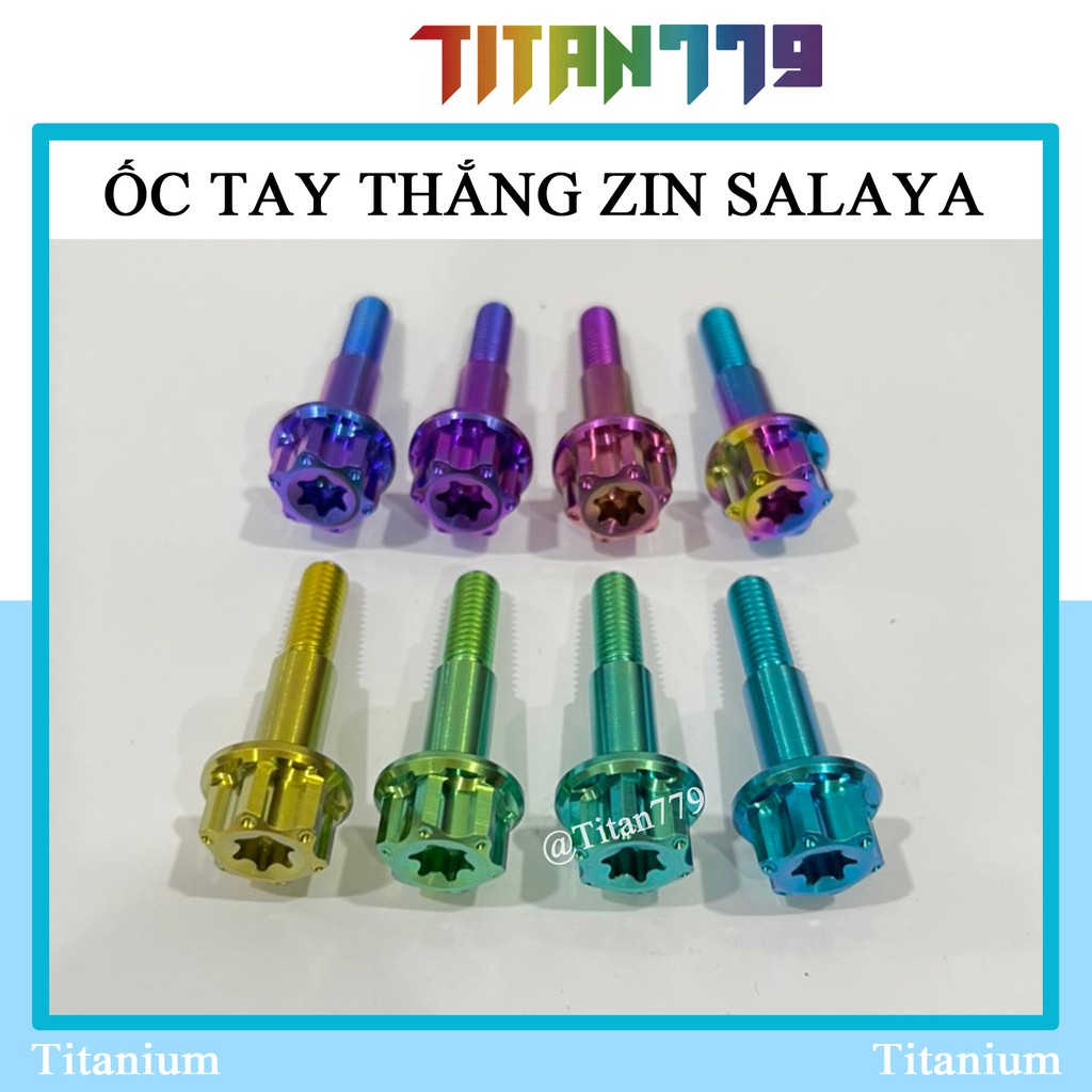 (59) Ốc tay thắng zin, tay côn zin đầu dù, đầu SALAYA Titan Gr5 cho tất cả các dòng xe Exiter Ex Sirius Wave Sonic