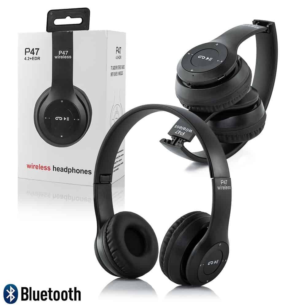 Tai nghe bluetooth Chụp Tai Headphone P47 Lắp được thẻ nhớ - ⚡Âm Thanh Đỉnh Cao⚡Nghe Gọi Rõ Nét,Tai nghe có mic