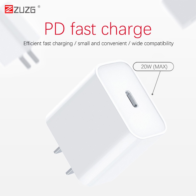 Củ sạc nhanh 20w ip chính hãng ZUZG PD02