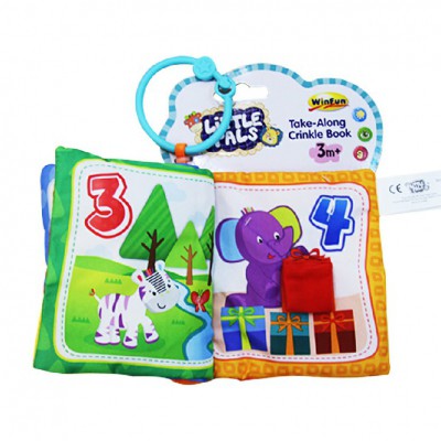 Sách vải động vật hoang dã sắc màu Winfun