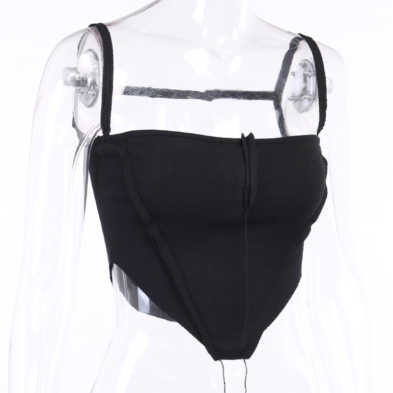 Áo tanktop màu trơn thiết kế trễ vai quyến rũ dành cho nữ