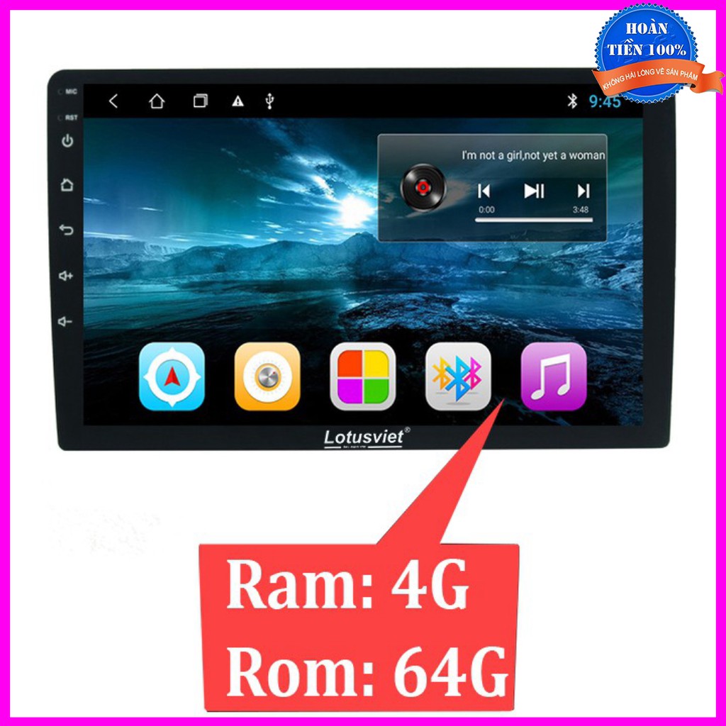 Màn hình DVD Android 9-10 inch cao cấp Wifi, 4G dùng cho tất cả các loại xe hơi, ô tô LV-AD900 4+64 .