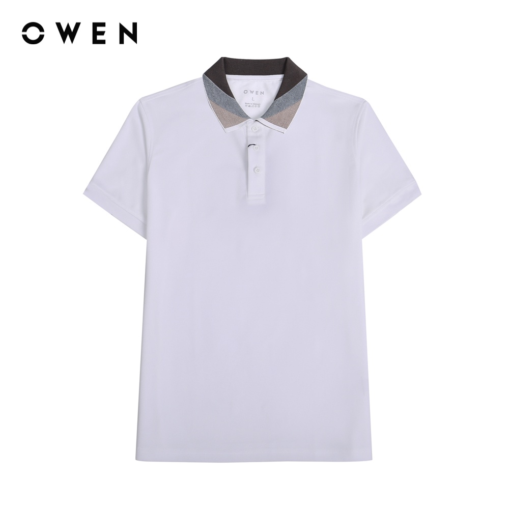 Áo polo Nam ngắn tay Owen Bodyfit Trắng -APV220983