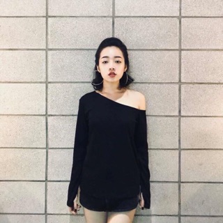 Áo lệch vai ảnh chụp thật