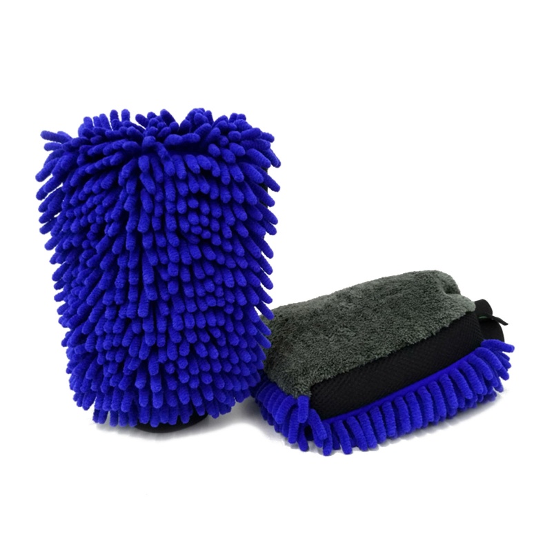 Găng Tay Rửa Xe Chất Liệu Microfiber Mềm Mại Không Xơ Vải
