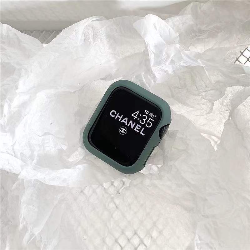 Ốp Điện Thoại PC Siêu Mỏng Màu Kẹo Cho apple watch series 7 6 SE 5 4 3 45MM 41Mm