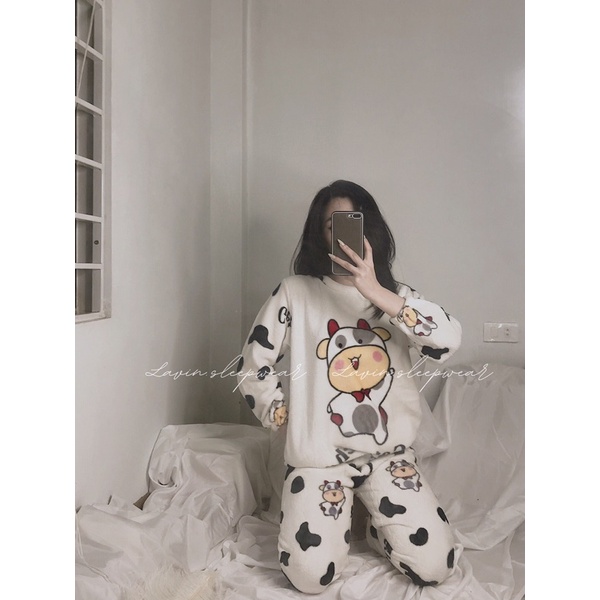 Set bông LAVIN hình bò sữa dễ thương | BigBuy360 - bigbuy360.vn