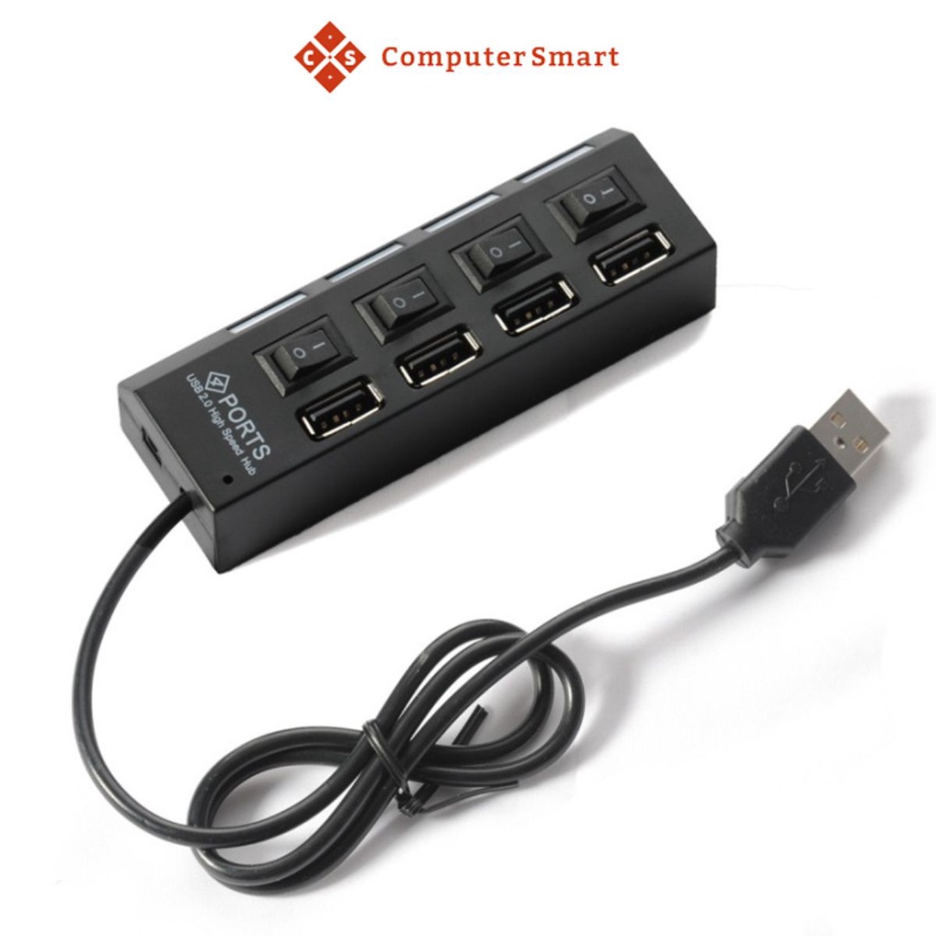 Ổ Chia Cổng USB 2.0, Hub chia Usb công tắc 1 Ra 4. Hàng Chất lượng tiện dụng