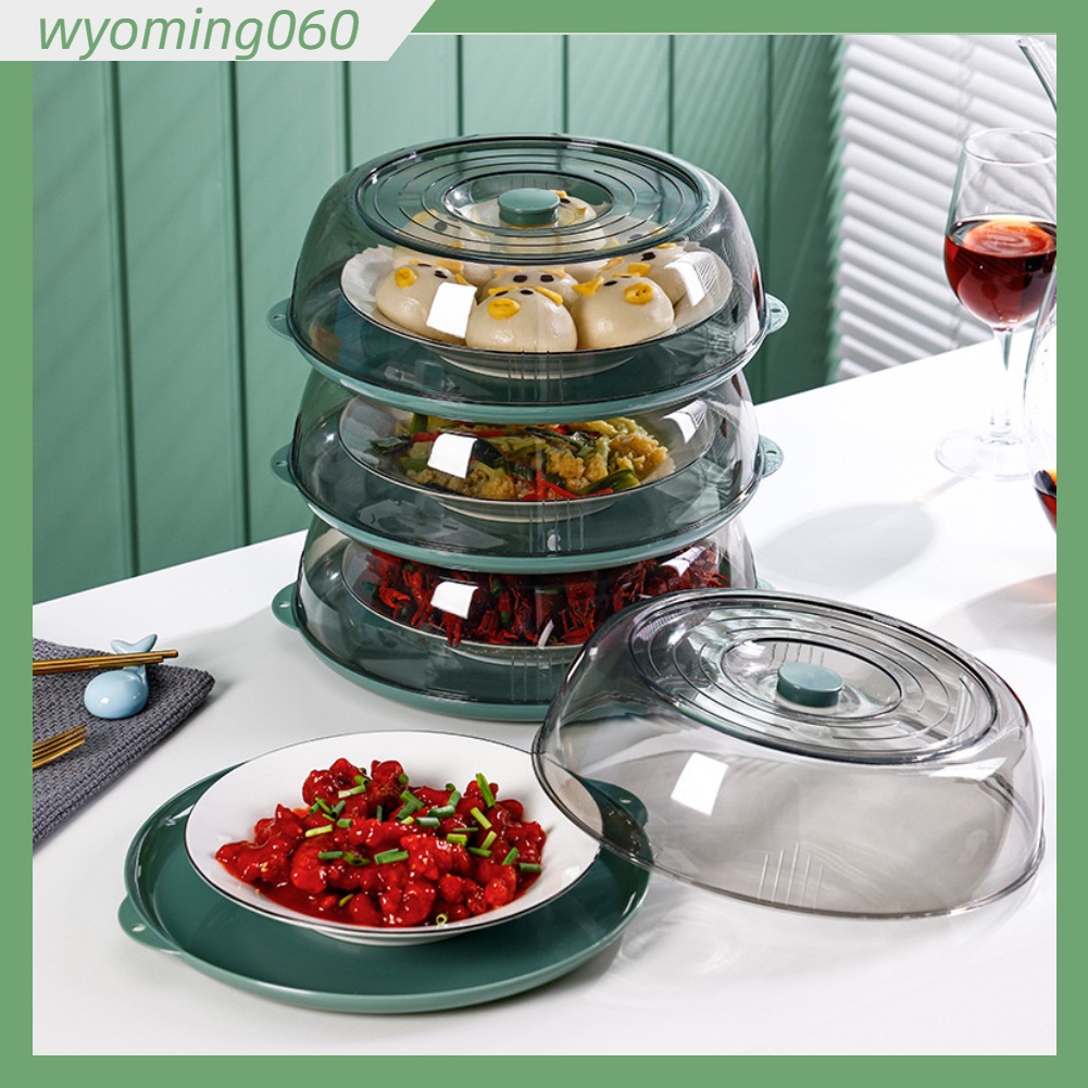 Nắp đậy trong suốt bảo quản thực phẩm có thể xếp chồng lên nhau cho nhà bếp【Wyoming060】