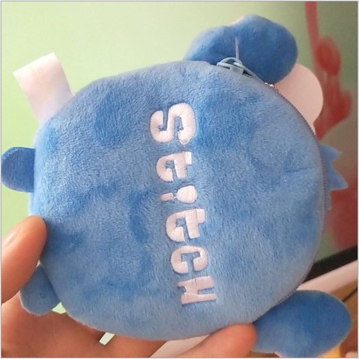 Ví đựng tiền xu kiểu dáng động vật hoạt hình dễ thương chất liệu lông nhung