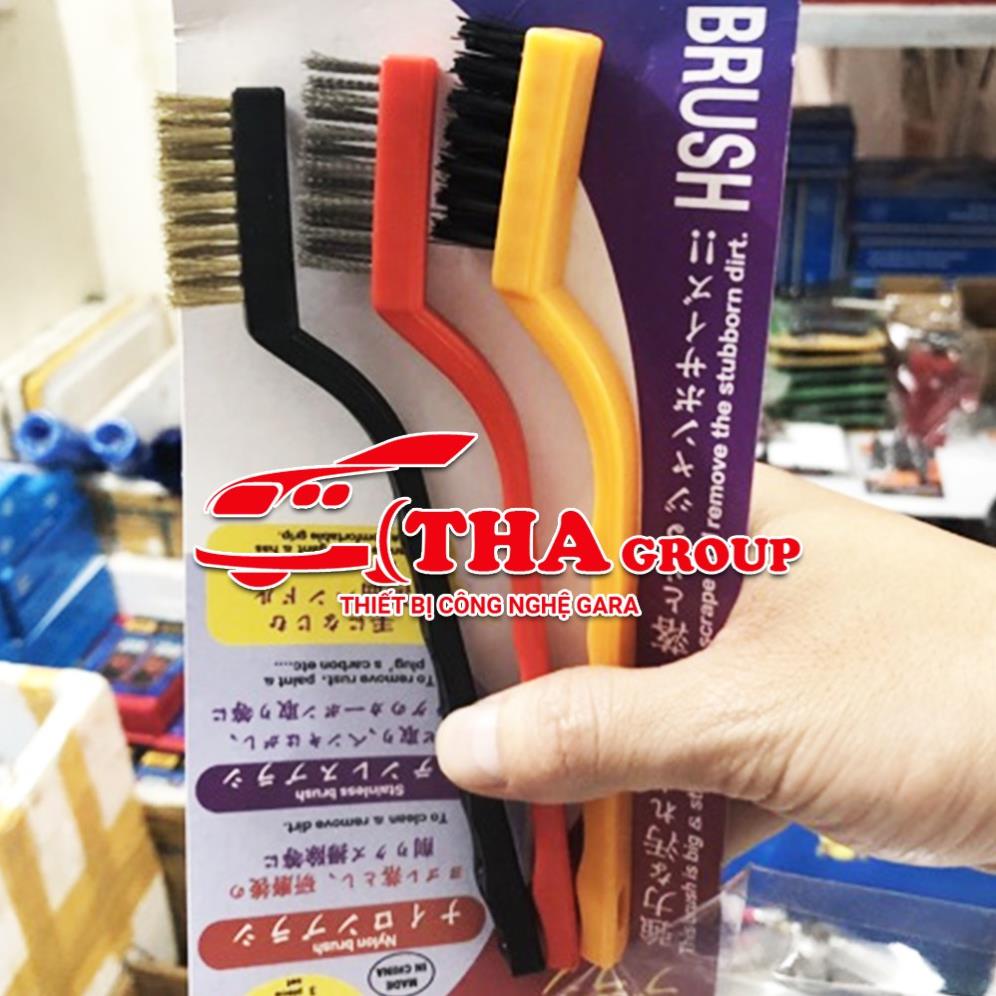 Bàn Chải HANDTOOL Cọ Rửa Đầu Bò,Lốc Máy Chuyên Dụng vỉ 3 Bàn Chải