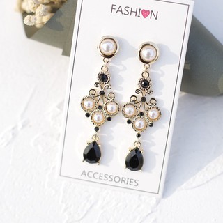 Khuyên Tai Bông Tai Hoa Tai Đối Xứng Ulzzang Vintage Phong Cách Hàn Quốc Đính Đá Đáng Yêu