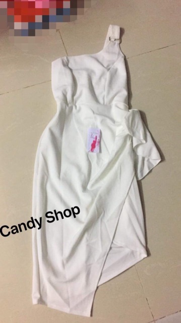 Đầm body lệch vai váy đắp chéo sang trọng + Ảnh thật | BigBuy360 - bigbuy360.vn