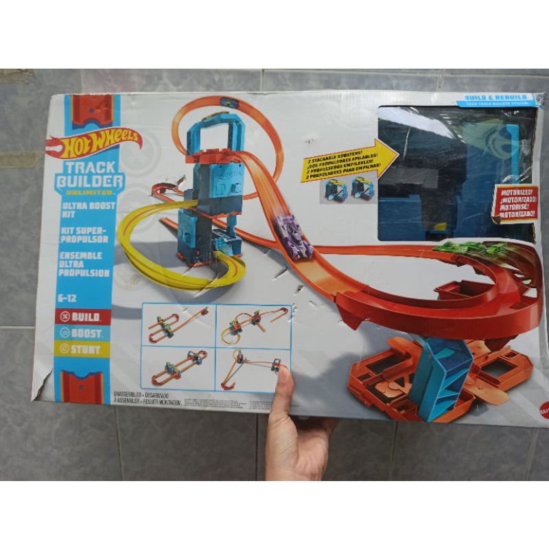 Bộ Hot Wheels Track Builder Unlimited Ultra Boost Kit Track Set
