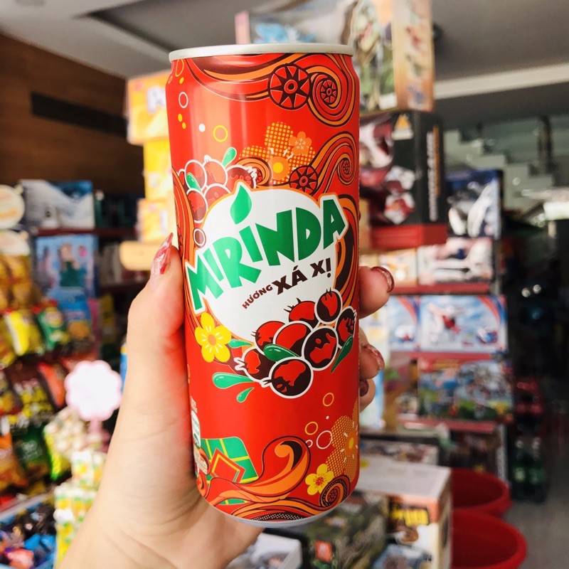 Nước ngọt có gaz MIRINDA hương xá xị 1 lon 330ml