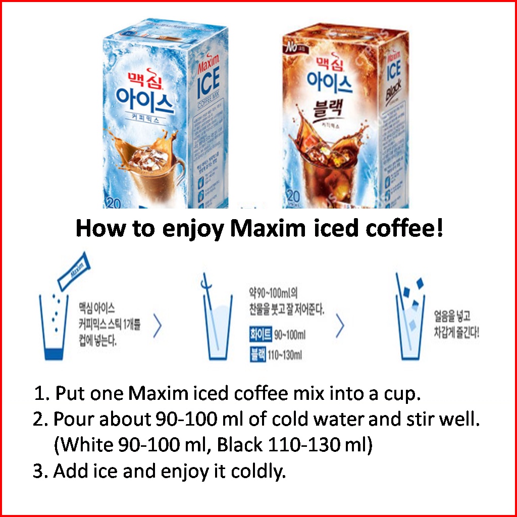 Bộ 20 gói cafe hỗn hợp MAXIM vàng mocha/vàng trắng/cafe đá hỗn hợp