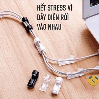 [VỈ 16C KEO 3M MỚI] Nẹp Cố Định Dây Điện Kẹp Giữ Cáp Sạc Nẹp Dây Điện Chống Rối Dán Tường [KẸP DÂY ĐIỆN]