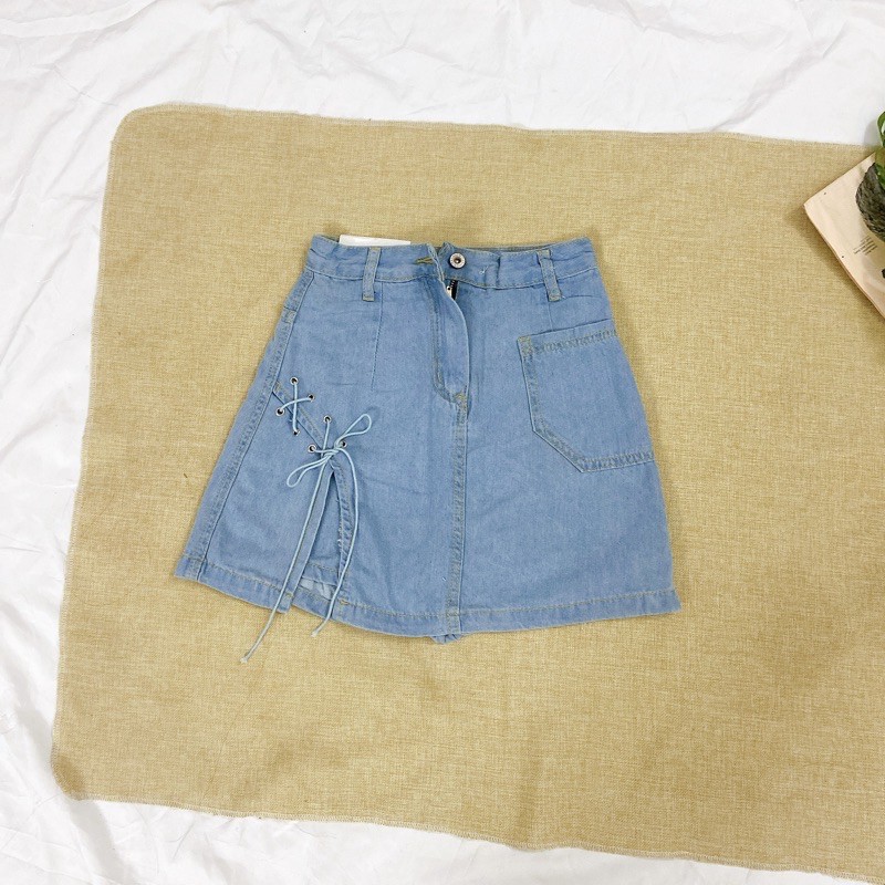 [ Mã FADIRECT20 giảm 20K đơn 150K] [Có sẵn+ảnh thật] Quần giả váy đan dây chất jeans mẫu mới 2021 | BigBuy360 - bigbuy360.vn