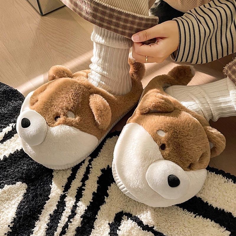 Dép lông chú cún 🐶 Shiba xinh  size 35-43