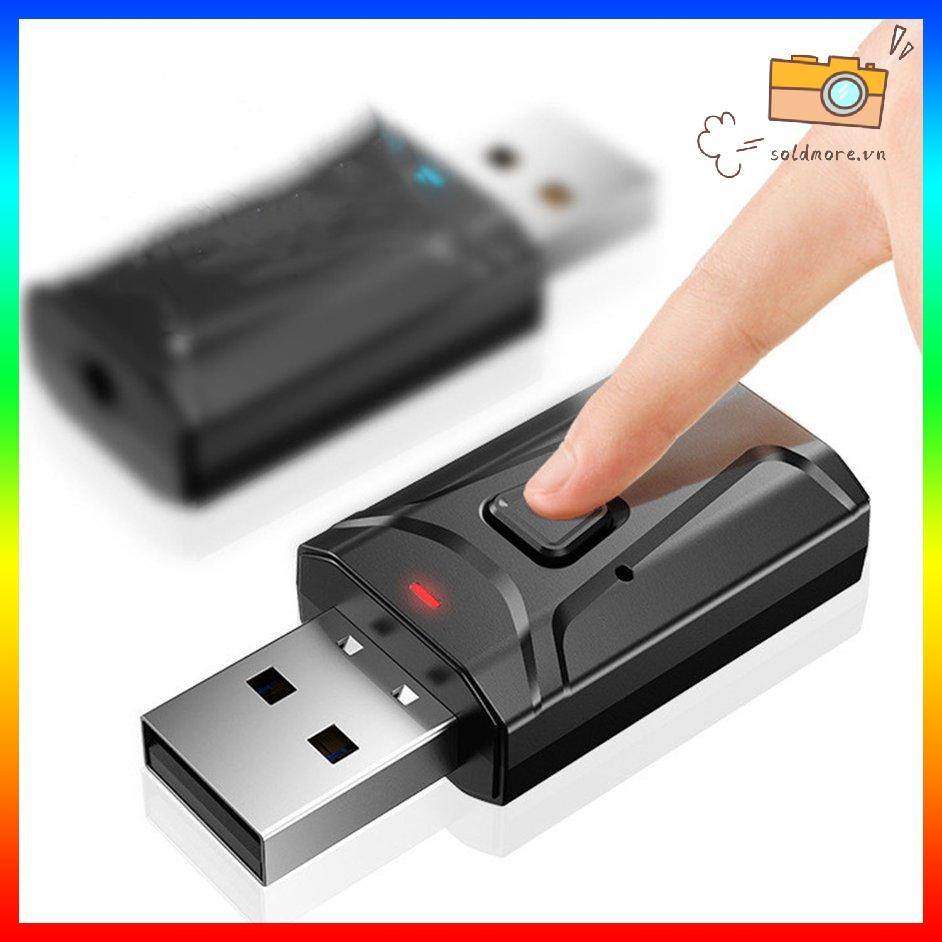 Bộ Thu Phát Âm Thanh Không Dây Usb 5.0 Cho Xe Hơi / Máy Tính