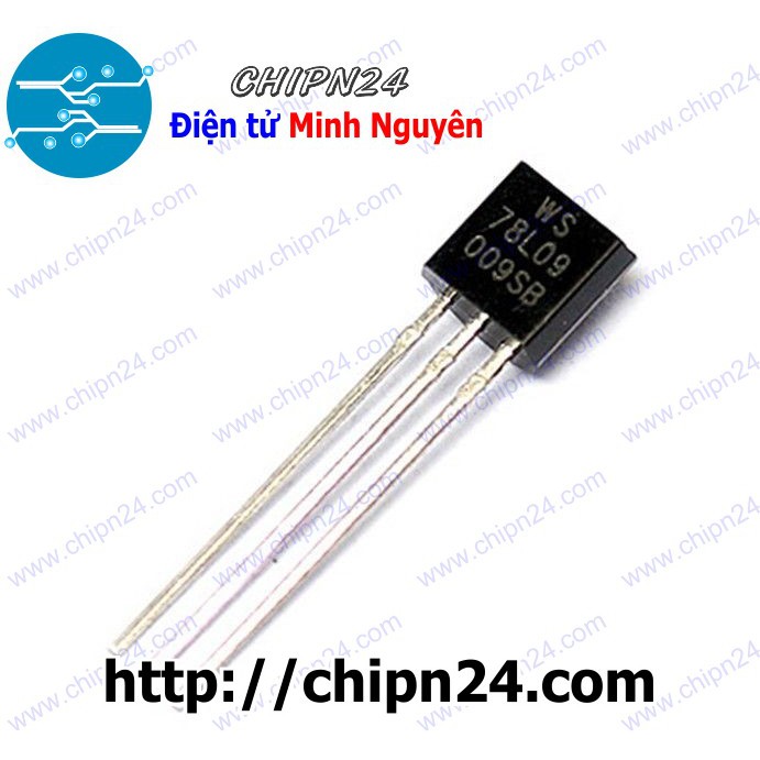 [5 CON] IC 78L09 TO-92 (Chân Cắm)  (7809 9V 100mA)