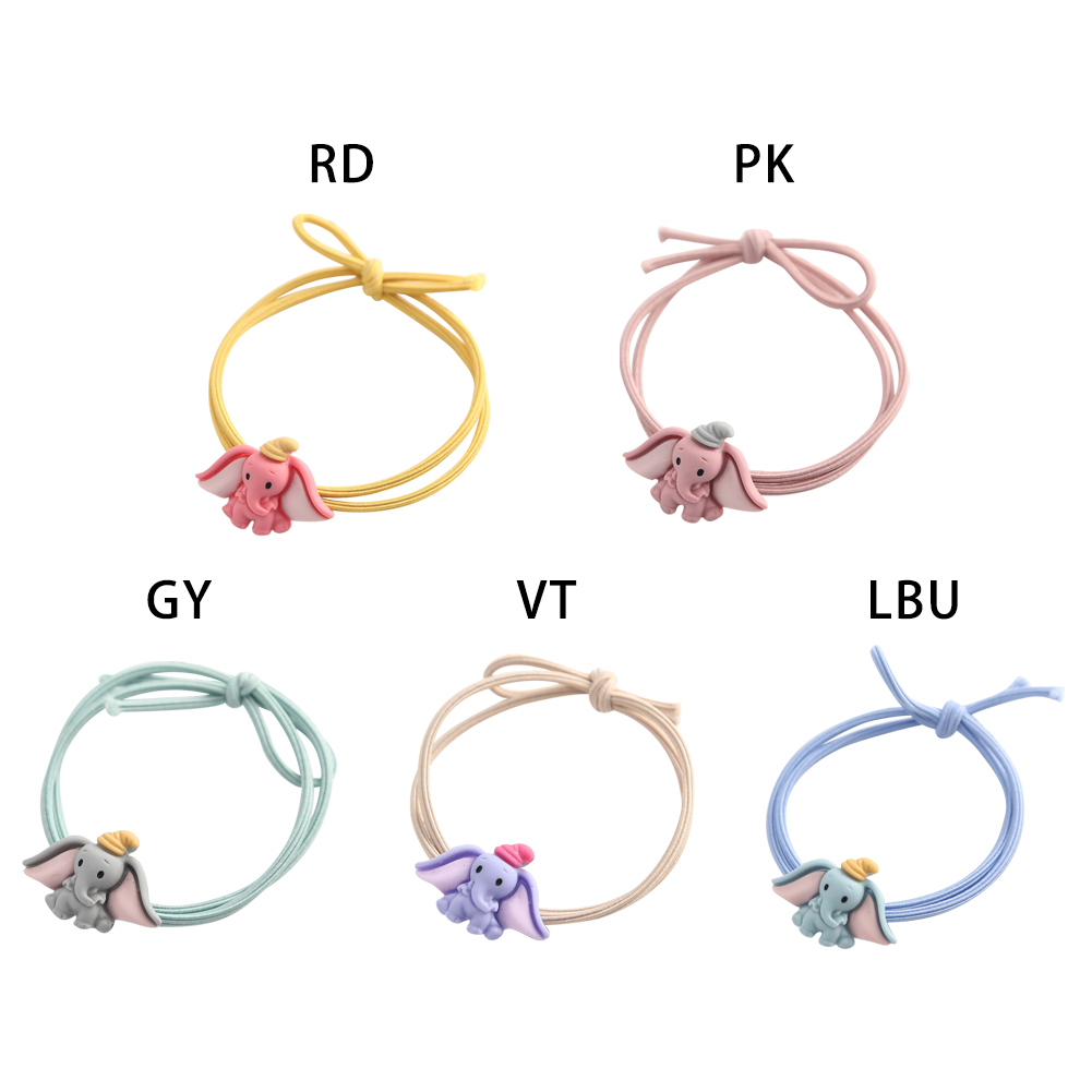 Dây Cột Tóc Co Dãn In Hình Voi Dumbo Jp5