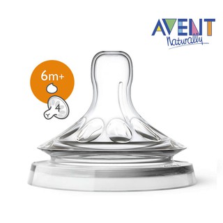Núm ty mô phỏng tự nhiên 6m+ dành cho ăn đặc philips avent cho bé