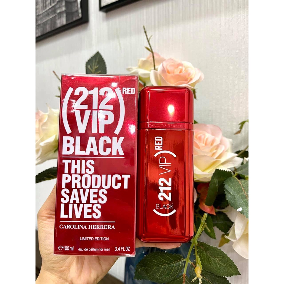Nước hoa Nam Cao Cấp 212 VIP BLACK RED - CAROLINA HERRERA 100ML Nam tính Mạnh mẽ Sang Trọng - Lưu hương từ 6 -8 tiếng