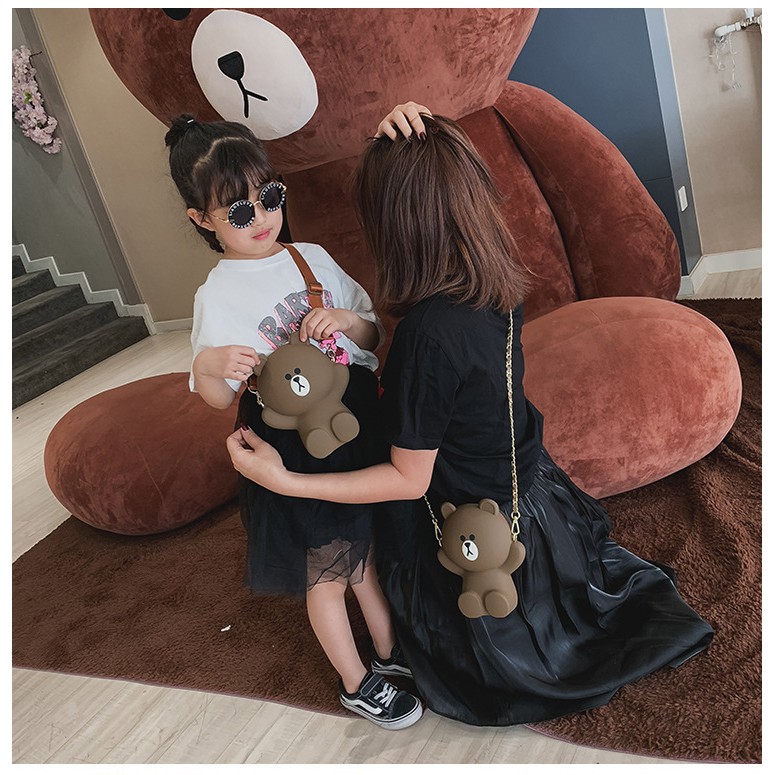 [Mã FAMAYWA2 giảm 10K đơn 50K] Túi Gấu Nâu Đeo Chéo, Túi Gấu Silicon | BigBuy360 - bigbuy360.vn