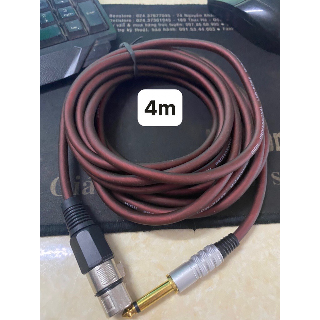 Dây mic cao cấp hát karaoke dài 4m, 5m, 6m, 7m