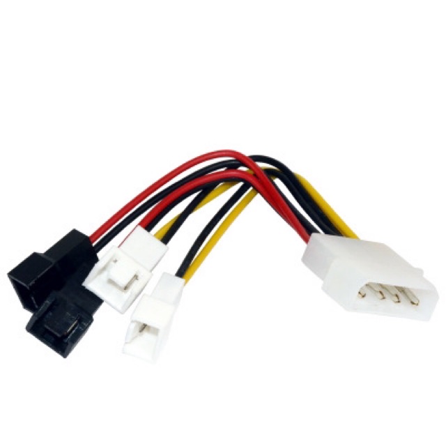 Dây chia  fan từ cổng nguồn ata 1 ra 4