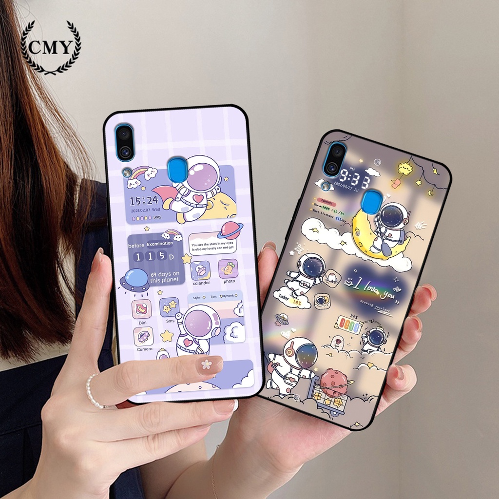 Ốp lưng Samsung A10s - A20 - A30 - M20 hình gấu, vũ trụ ngân hà chibi. ốp chống sốc bền đẹp