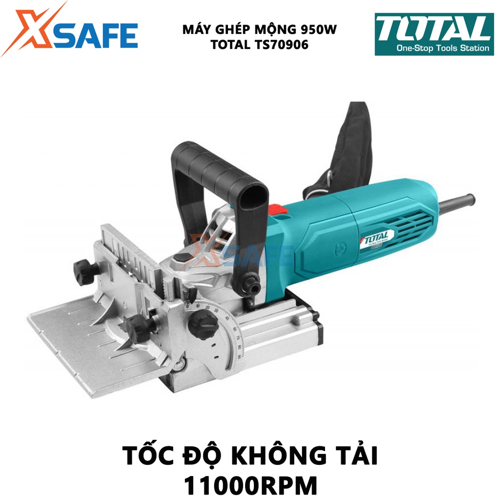 Máy ghép mộng 950W TOTAL TS70906 công suất 950W, đường kính lưỡi 100mm, kèm 15 miếng ghép - [XSAFE]