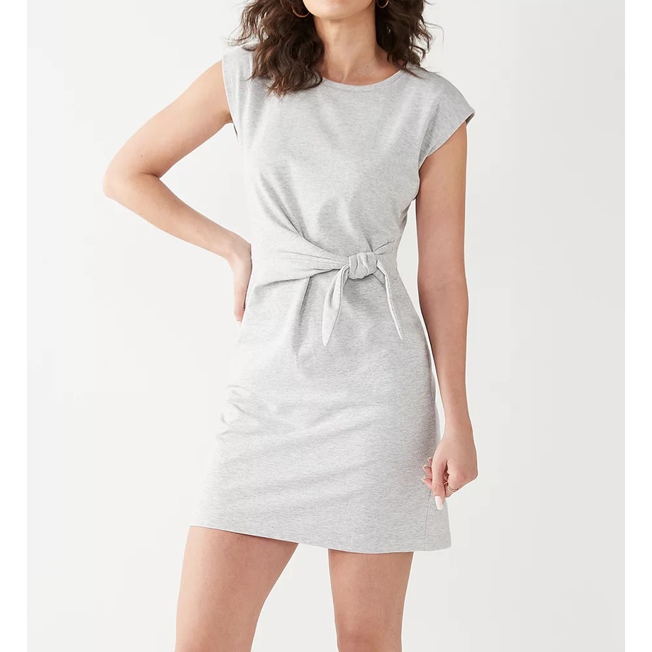 ĐẦM N.lNE W.3ST SH0RT SLEEVE SlDE-KN0T KNlT