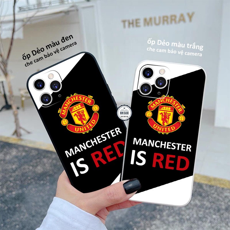 ⚽Ốp Lưng Logo MU Thiết Kế Đẹp ⚽Ốp Man Utd Manchester United iphone 13 12 11 Pro Max 6s 6 7 8 Plus X Xr Xs Max BONGDA131