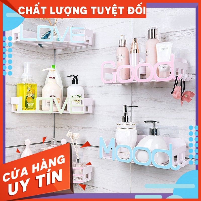 [FREESHIP] KỆ THẲNG - KỆ GÓC DÁN TƯỜNG CHỮ LOVE, GOOD, MOOD