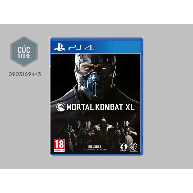 Đĩa chơi game PS4: Mortal Kombat XL