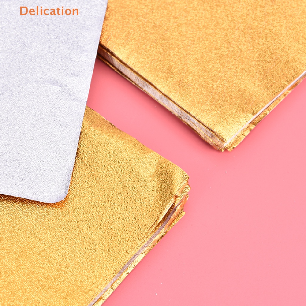 [Delication] Gói 100 Giấy Thiếc Mạ Vàng Đựng Bánh Kẹo Sô Cô La Cho Tiệc Tùng