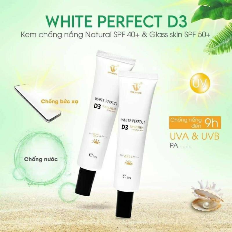 Top White D3 chống nắng