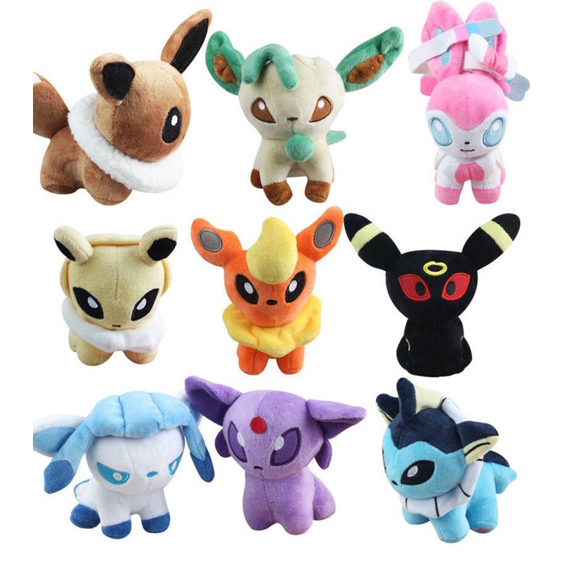 Mini 5'' Pokemon Plush Toy Doll Eevee Leafeon Umbreon Jolteon Collection Gifts