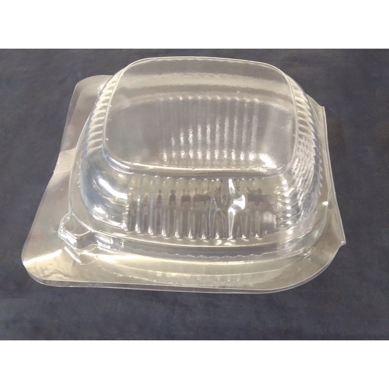 Bộ 100 hộp nhựa đựng bánh H129 kích thước 12x12x7cm